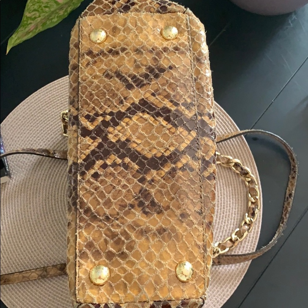 Michael Kors Leather Python Shoulder Bag - image 7